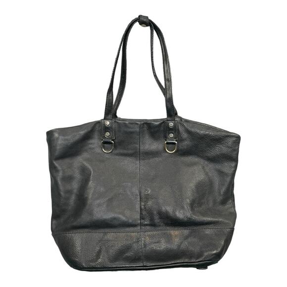 J. CREW Tote Marlowe Black Leather Shoulder Satchel Bag - Picture 4 of 11